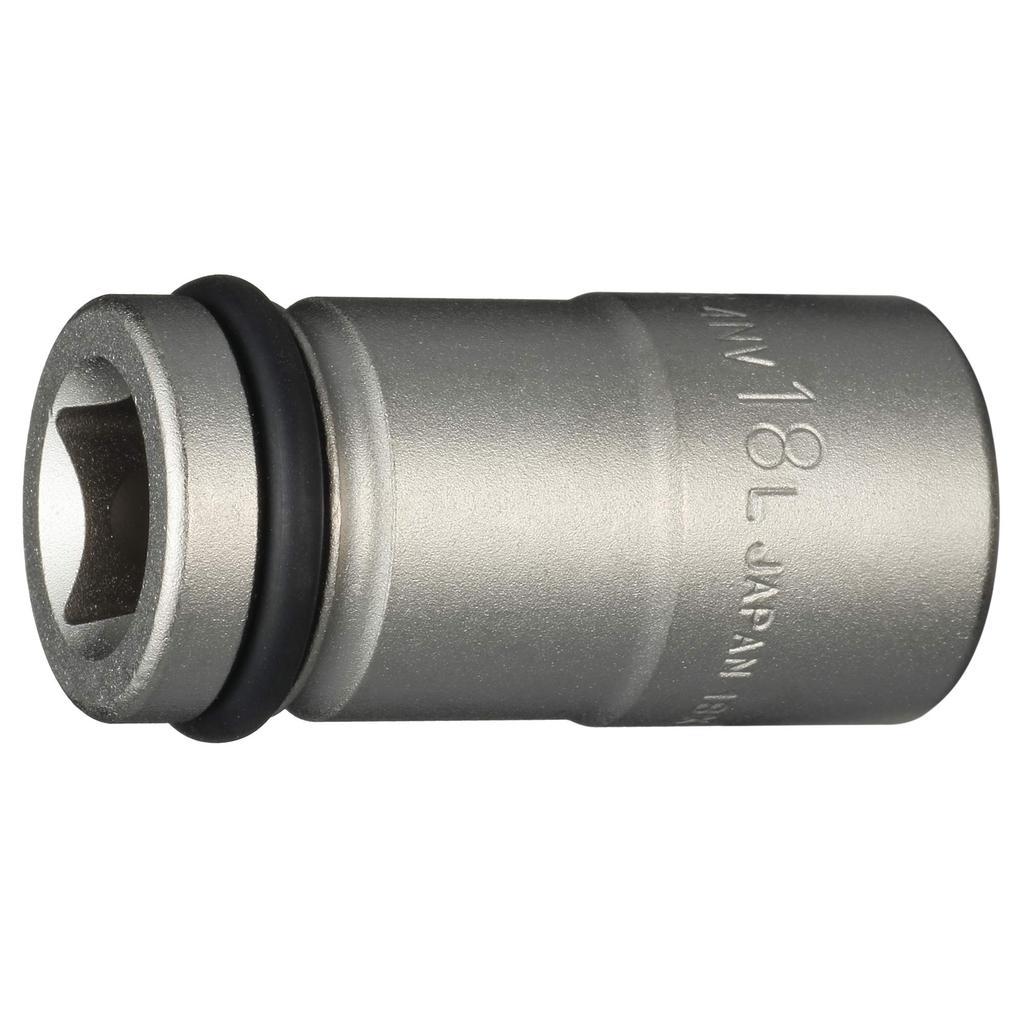 TONE Impact Long Socket Drive Angle Width Across Flats 18mm HP4NV-18L 12.7mm (1/2")