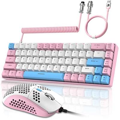 ZIYOU LANG T8 механическая клавиатура мышь комплект Blue Axis проводная игровая клавиатура мышь с RGB подсветкой без цифрового блока все клавиши TKL работа из дома Mini 73