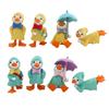 Garden Raincoat Duck Animal Resin DIY Ornaments Figurine Cake Decoration Micro Landscape Miniature