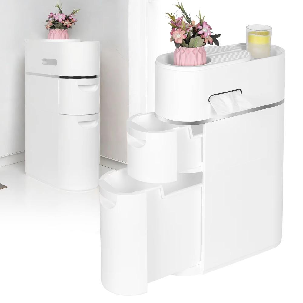 Large Capacity Gap Storage Organizer Movable Plastic Storage Rack  Small Spaces