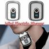 Double Head Mini Electric Shaver Magnetic Floating Men's Beard Trimmer  Travel Use