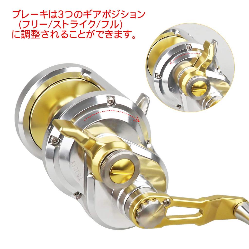 Катушка Ashconfish Троллинговая катушка Морская рыбалка 9BB+1RB Полностью металлическая катушка CNC для джиггинга Сигнализатор Правая ручка Левая ручка Высокая прочность Лодочная рыбалка