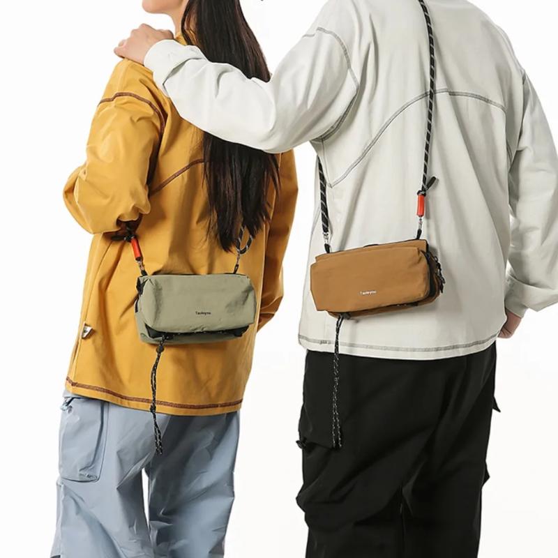 Unisex Sports Messenger Bag Large Capacity Shoulder Bag for Men Women, Durable Nylon Hiking Travel Backpack