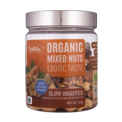 Смесь орехов (200 г), Organic Mixed Nuts,  Truefarm