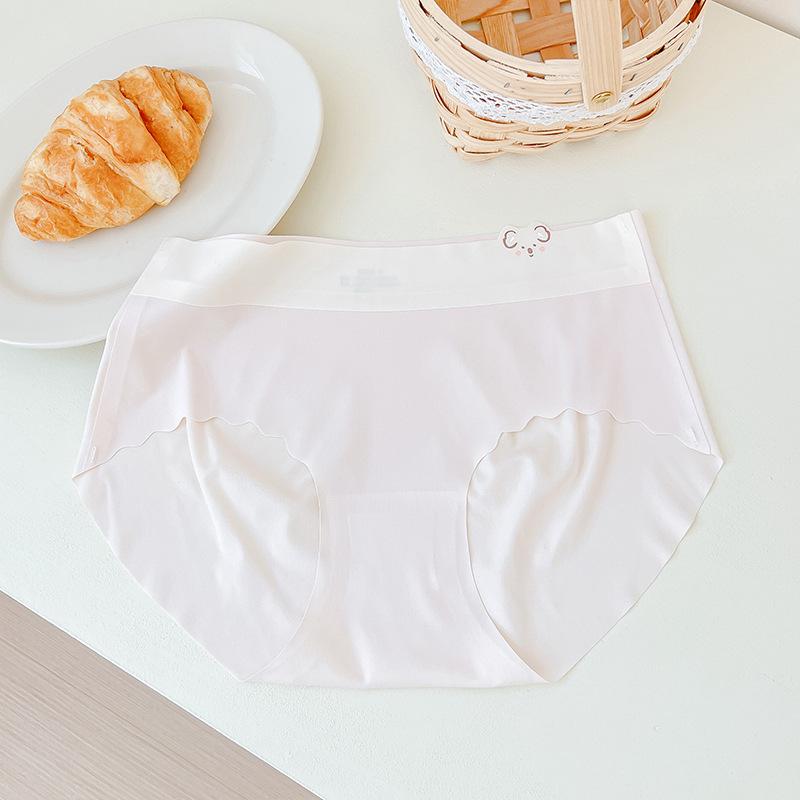Женские трусы, бесшовное нижнее белье из ледяного шелка, милые, приятные для кожи, удобные трусики с подтяжкой бедер