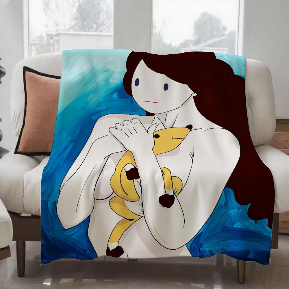 Japan T-Takeru Amano Blanket Design Lightweight For Dorms, Naps, Living Room, Office,Sofa,All-Season