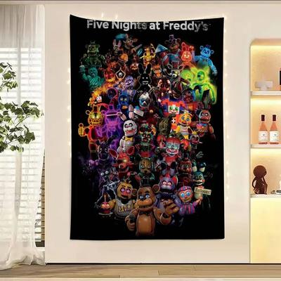 Fnaf Игра Нарушение Безопасности Аниме Гобелен Настенный Таро Хиппи Ковры для Стен Комната Декор Дома