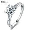 Классическое кольцо Lindon из медного сплава с цирконием, женские ювелирные изделия, свадебный подарок для вечеринки