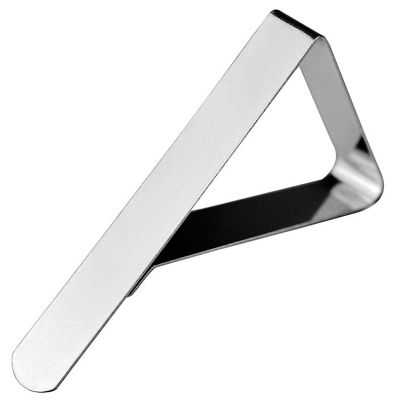 4Pcs Stainless Steel Tablecloth Clamps Wedding Promenade Table Cover Holder Clip