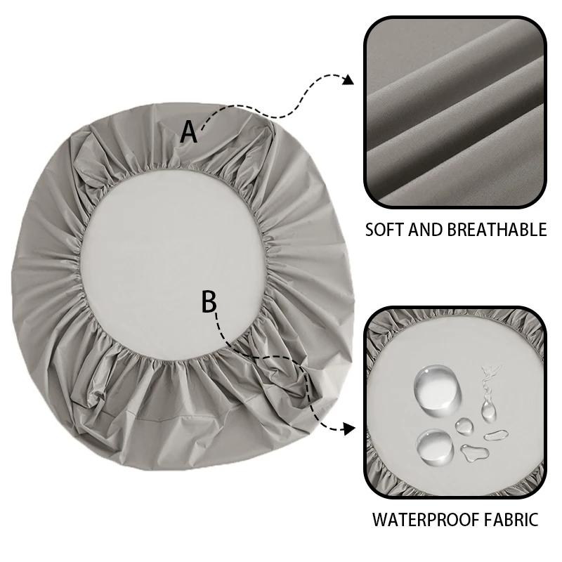 Водонепроницаемый протектор наматрасника регулируемая нескользящая простыня на резинке для двуспальной/королевской кровати 180x200 для спальни