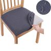 WaterProof Spandex Dining Room Upholstered Cushion Solid Chair Seat Cover Removable Slipcovers with Washable Furniture Protector