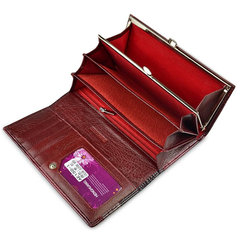 Womens Wallet Genuine Leather Wallets Female Fashion Alligator Long Women Wallets And Purses Coin Purse Card Holder Clutch