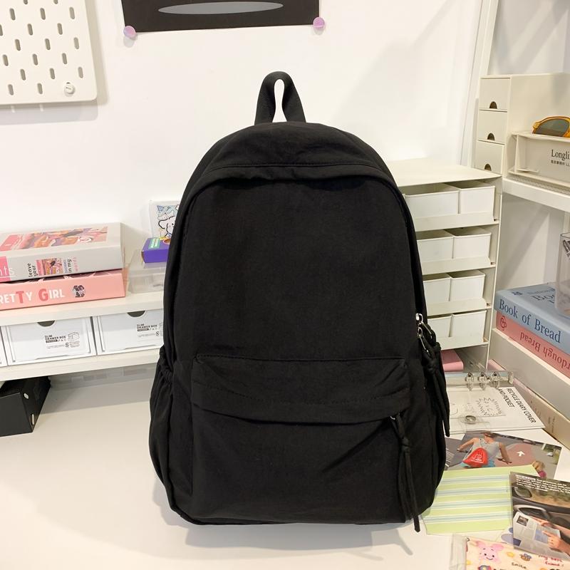 Женский рюкзак большой вместимости, однотонный, студенческий рюкзак, мужской школьный рюкзак