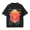 Женская Мужская Футболка Imagine Dragons с Графическим Принтом Хлопковая Стиранная Повседневная Футболка