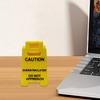 1/2Pcs Caution Overstimulated Desk Sign 3D Printed Warning Sign Funny Office Desk Signage Accessories