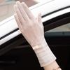 Женские УФ-перчатки для защиты от солнца с дышащим ледяным шелком для вождения и активного отдыха