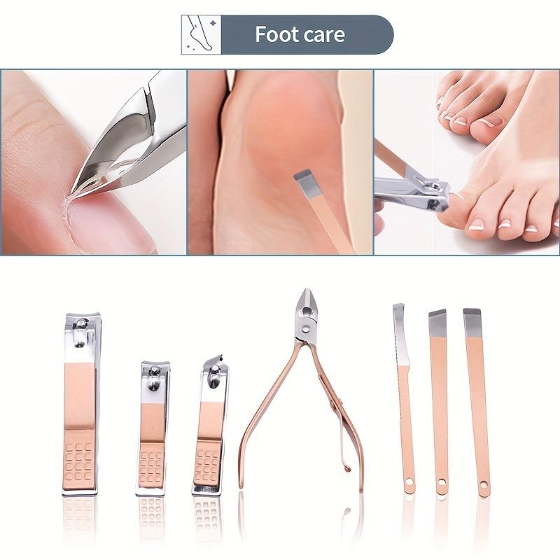 Профессиональные машинки для стрижки ногтей из нержавеющей стали 18-в-1, набор для педикюра и маникюра — универсальный набор для ежедневного ухода за ногтями и салона!