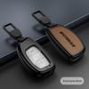 Чехол для ключа автомобиля Beijing Hyundai для Mistra, Elantra, ix35, Festa, ix25 - Металлический кожаный чехол с пряжкой.