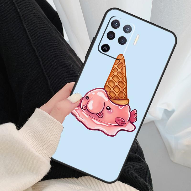 Чехол для телефона с рыбой-каплевидной для OPPO A5 A9 2020 A31 A53 A53S A1K A15 A16 A52 A72 A83 A91 A93 A54 A74 A94