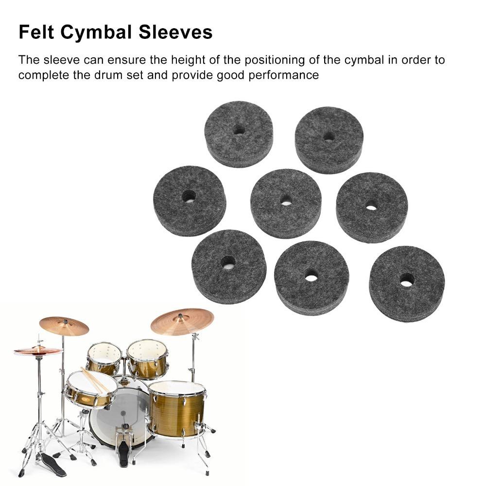 20PCS Plastic Material And Felt Material Cymbal Sleeves Cymbal Sleeve Replacement For Drum Kits