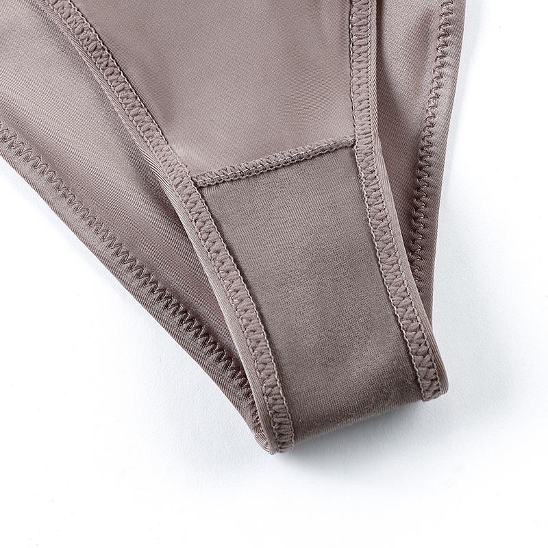 Женские сексуальные бесшовные стринги Ice Silk, женские невидимые трусики-бикини, трусики-брифы