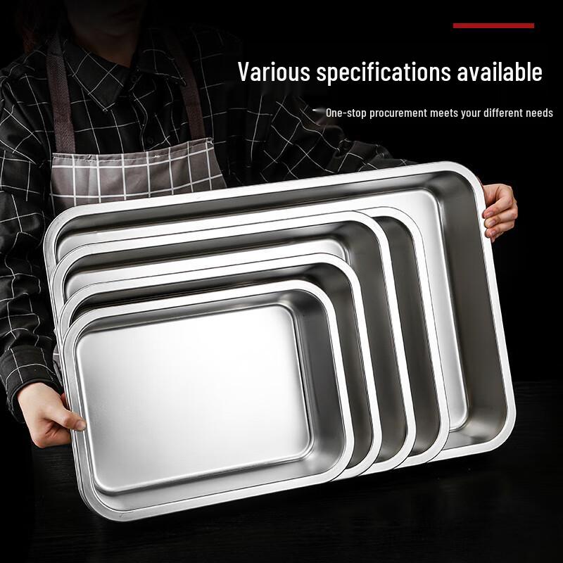 304 Stainless Steel Rectangular Food Pan with Lid