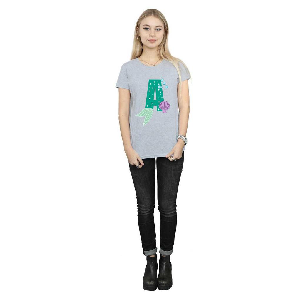 Disney Womens/Ladies Alphabet A Is For Ariel Cotton T-Shirt
