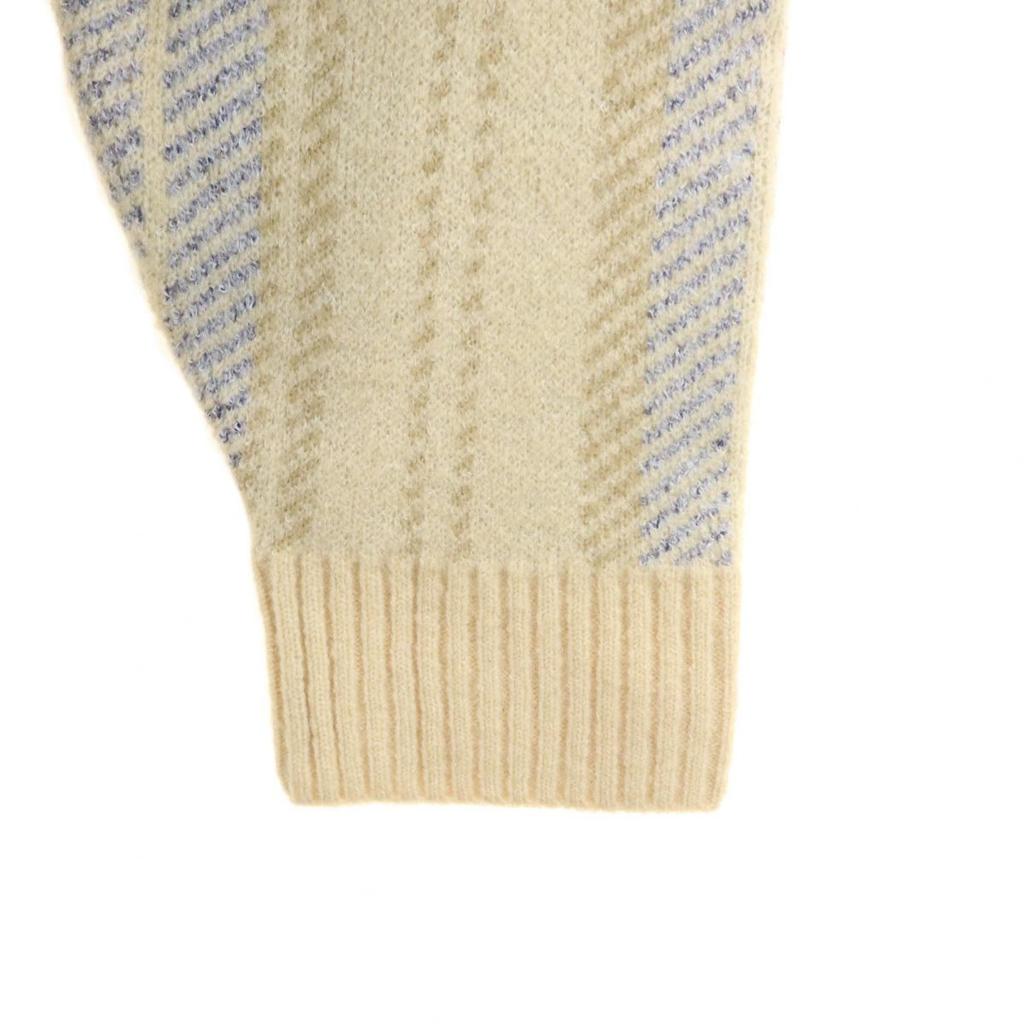 Unused FIKA Long Sleeve Knit Long Cardigan M Ivory Women Used