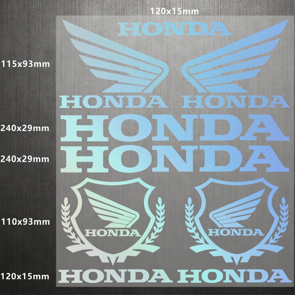 CKU5 Reflective Honda Sticker Logo Motorcycle Helmet Decal Waterproof