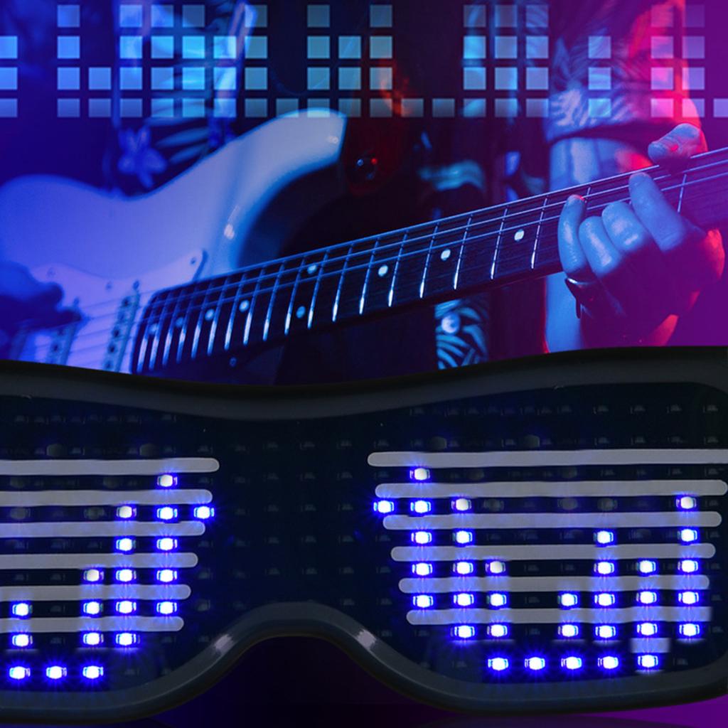 USB-заряжаемые светодиодные очки BT-очки с управлением через приложение умные очки модные светящиеся