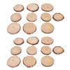 20pcs Pine Round Wood Slices DIY Wood Discs Crafts Home Decoration Photography Props
