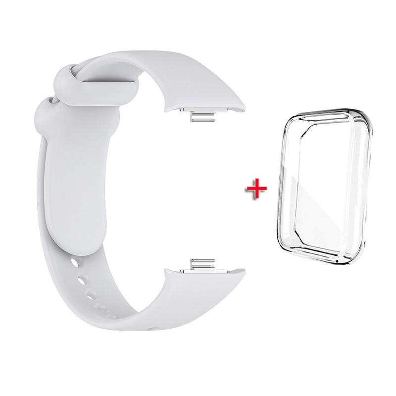 Ремешок + чехол для Xiaomi Mi Band 8 Pro, ремешок для умного браслета, защитный чехол, силиконовый браслет-браслет для Miband 8Pro