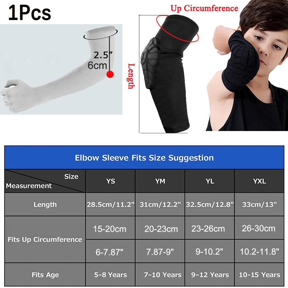 1 шт. детский/молодежный 5-15-летний спортивный сотовый компрессионный наколенник/налокотник защитное снаряжение для баскетбола, бейсбола, футбола