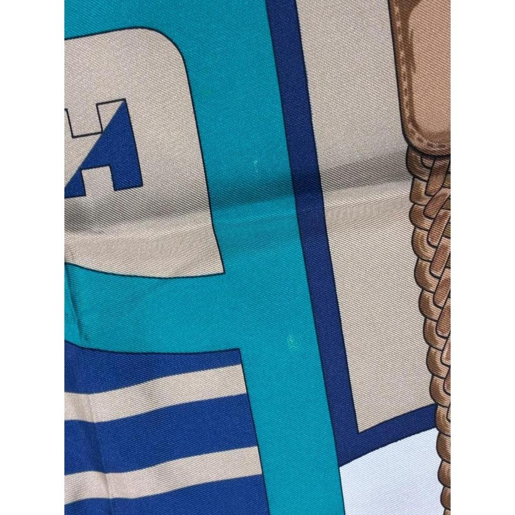 Used HERMES Kare90 Large Scarf COACHING