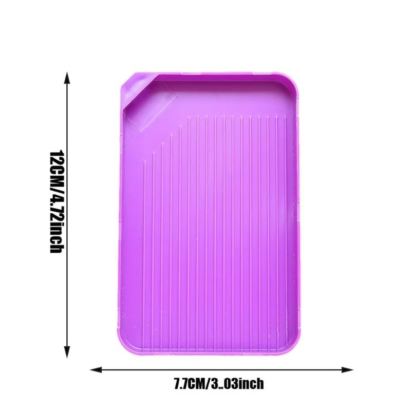 3Pcs Rhinestones Beads Organiser Stackable Plastic Sorting Tray Craft Beads Storage Tray For Painting Tool Organization