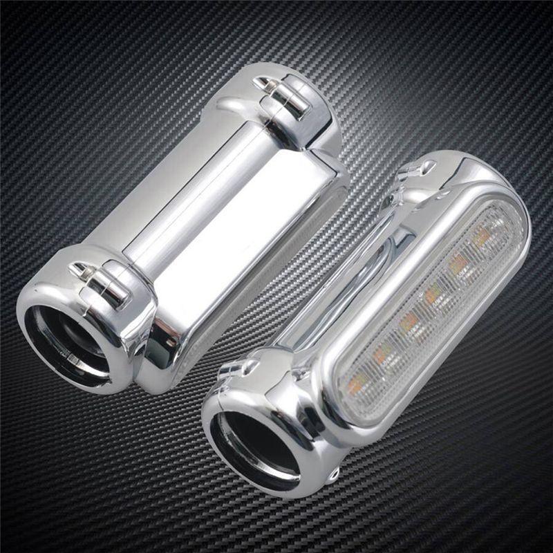 Powerful LED Steering Bar Guard Light Motorcycle Bar Guard Turn Signal Lever Light For Motorcycles