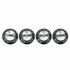 4Pcs Black Volume Control Knobs ABS And Aluminum Control Knobs Replacement  Electric Guitars
