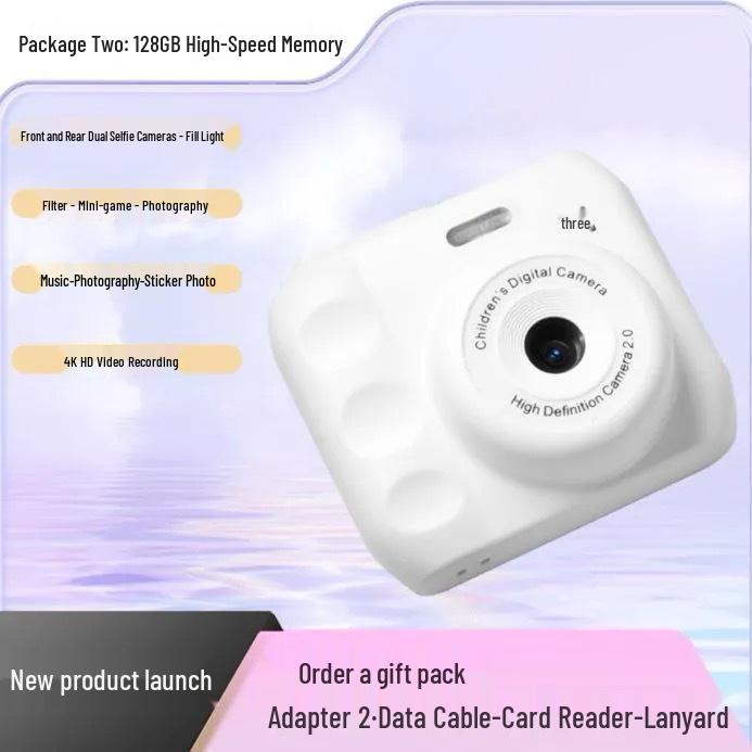 HD Dual-Camera Instant Digital Camera for Campus Students with Photo Transfer to Phone
