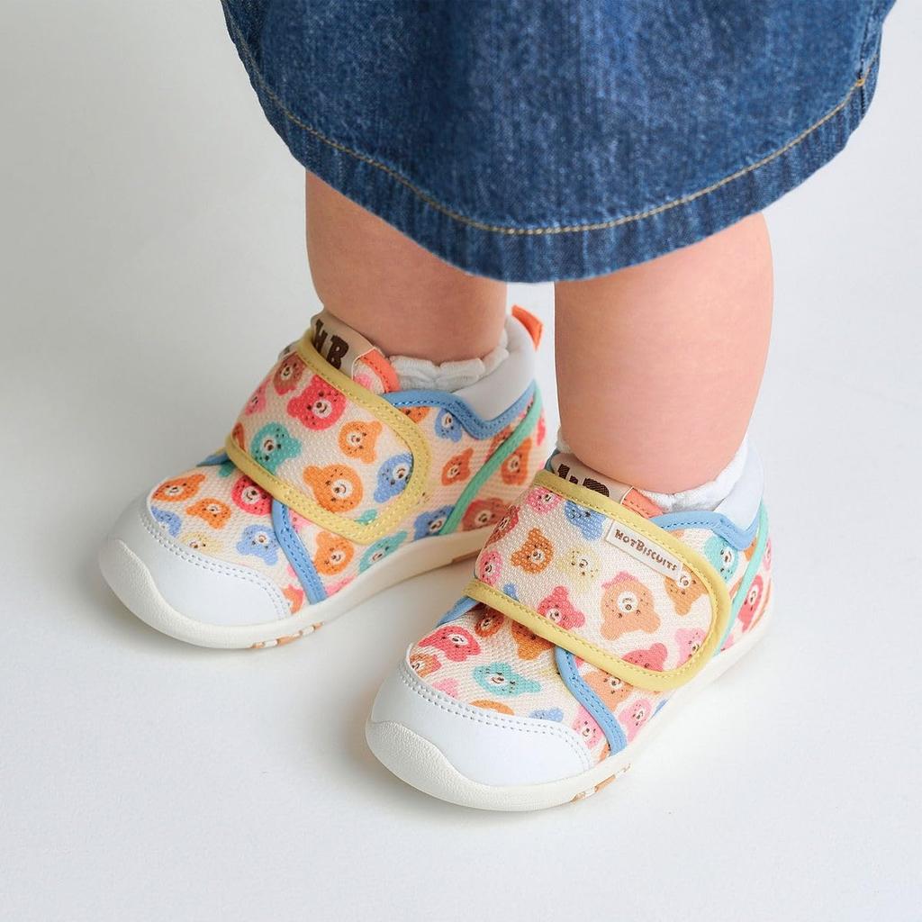 MIKIHOUSE HOT BISCUITS Second Baby Shoes, Boys and Girls, White, Size 15cm, 73-9302-684