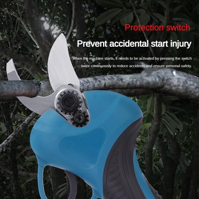 Беспроводные электрические секаторы 500 Вт, перезаряжаемые садовые ножницы для обрезки веток, портативные электроинструменты для обрезки фруктовых деревьев