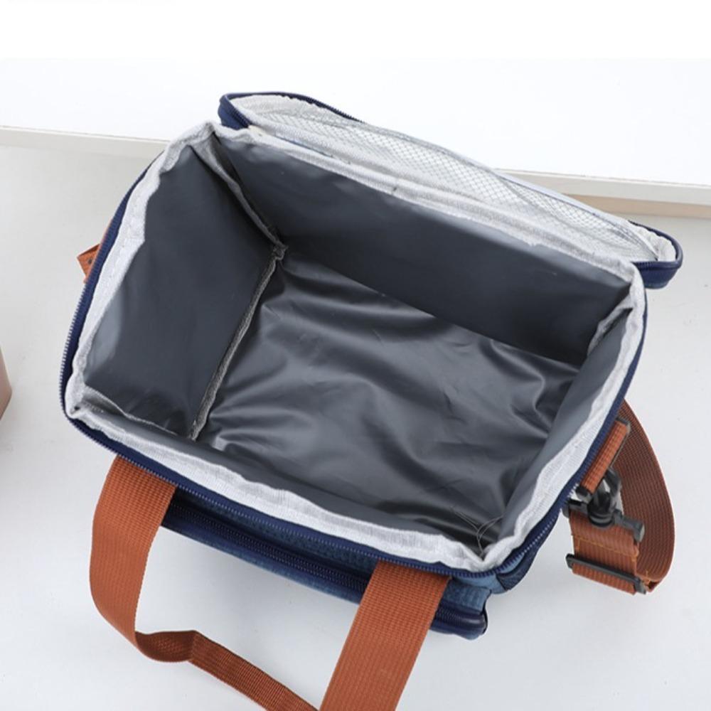 Large Capacity Lunch Bag Portable Insulated Case Fashion Picnic Cooling Box Outdoor Camping
