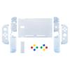 Custom DIY Replacement Case Shell for eXtremeRate Clear Material Back Plate for Switch Holder Handle Controller Housing for Complete Button Set