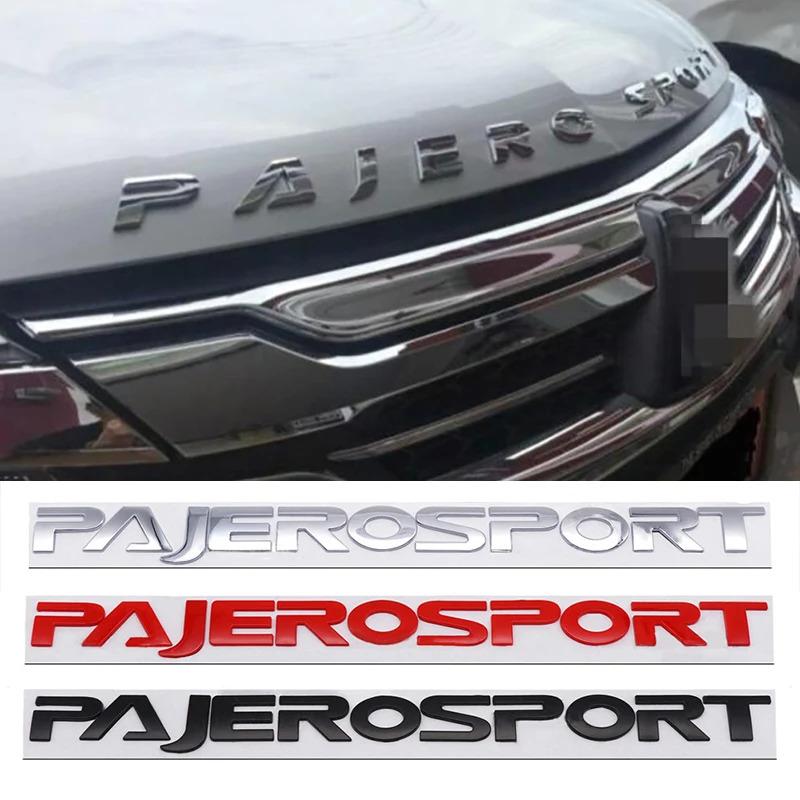 wsdm9 Car Head Hood Letters Logo Words Decals Sticker For Mitsubishi Pajero Sport Alphabet Emblem Badge Styling Decoration Accessories