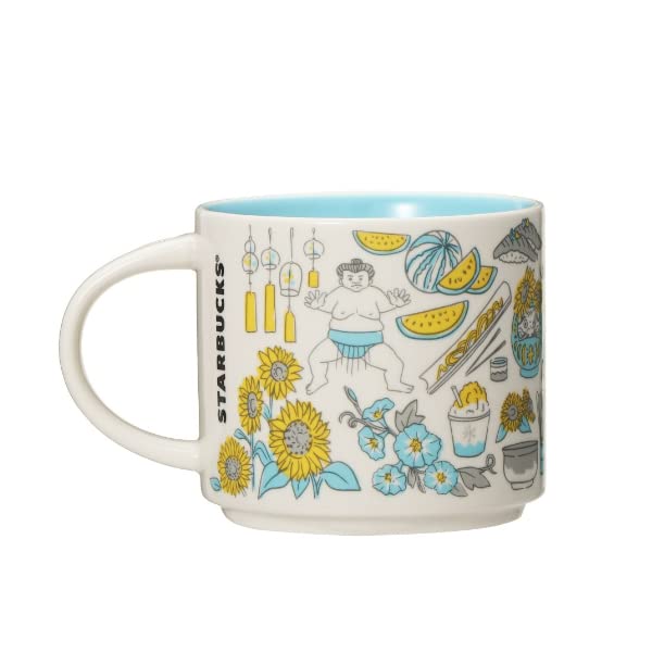 STARBUCKS Starbucks Tumbler Coffee Starbucks Japan Limited Been There Series Кружка JAPAN Summer Sunflower 414 мл Милая стильная чашка Return Подарок на день рождения