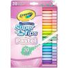 Смываемые фломастеры - CRAYOLA - Пастельные Super Tips - Двойной конический наконечник - Набор из 20 штук