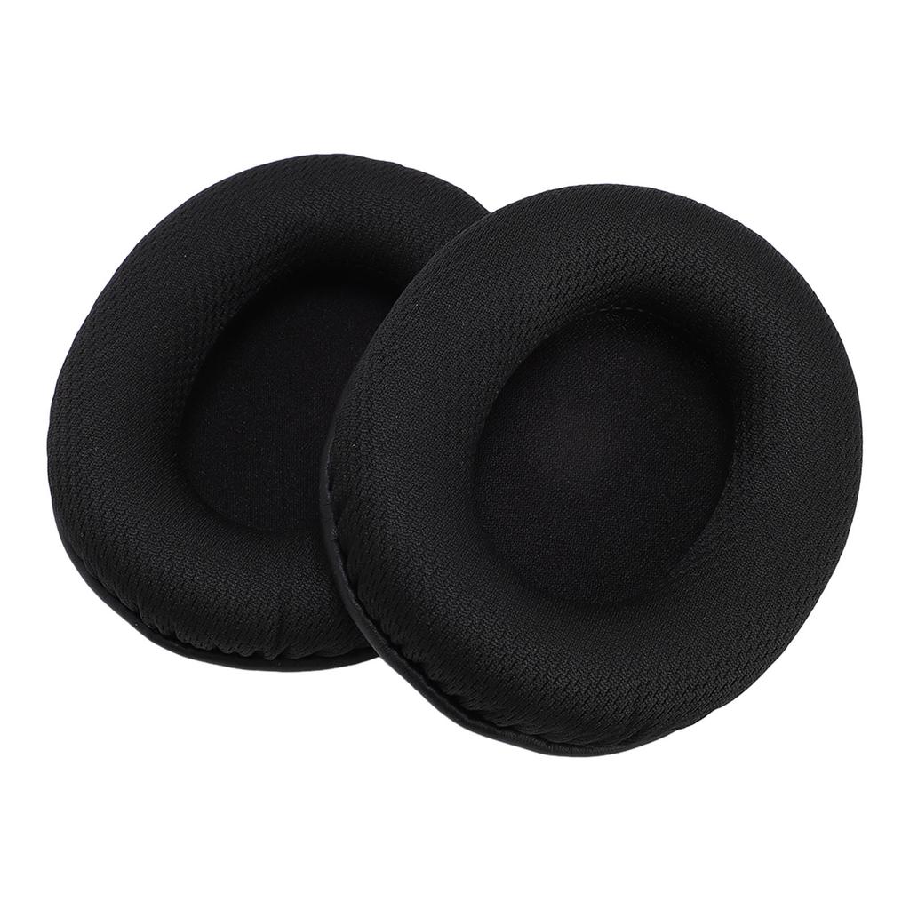 4PCS Headphone Earpads Memory Foam Mesh Fabric Cushions Headset Ear Cover Replacement for Cloud Stinger Core Black