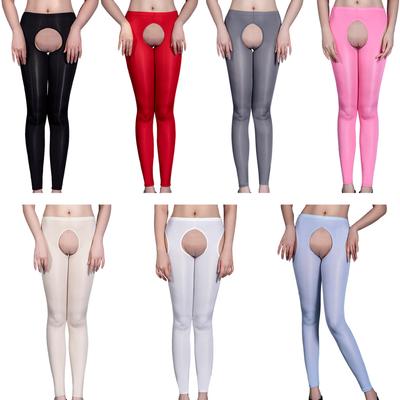 Женские модные брюки блестящие металлические ажурные эластичные колготки брюки леггинсы сексуальное женское белье