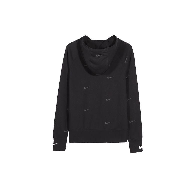Nike Мужская флисовая толстовка с капюшоном NSW Swoosh, черная DA0111-010