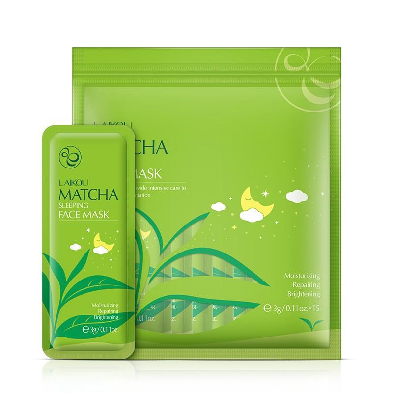 Несмываемая увлажняющая ночная маска Matcha для ухода за кожей, дорожный размер