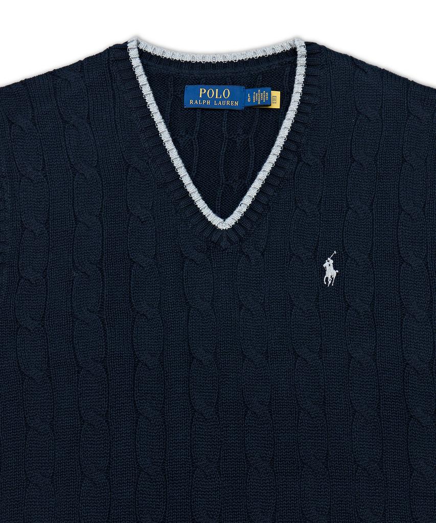 POLO RALPH LAUREN Cable Knit Cotton Sweater Vest - Multicolor